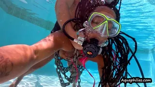 Aquaphilias- Tiana Antoinette- Underwater SCUBA Chain Submission Challenge