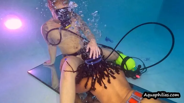 Aquaphilias- Kelli and Tiana- Lesbian Underwater SCUBA Sex