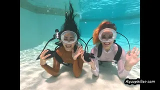 Aquaphilias- Mya and Sushi- Sexy SCUBA Training