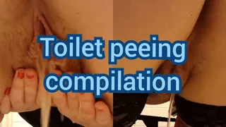 Toilet pee compilation
