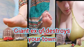 Giant ex gf destroys your city