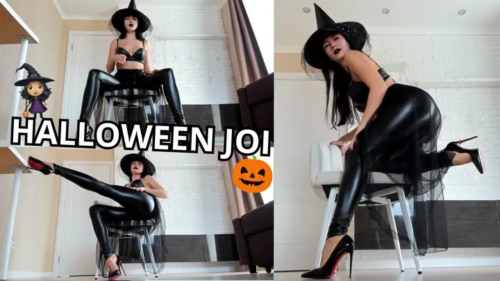 Halloween witch edging, JOI, gooning live stream, cum countdown