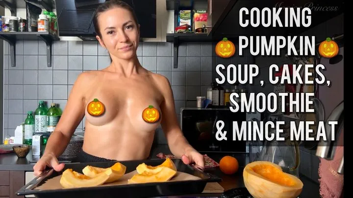 Cooking and baking topless pumpkin dishes