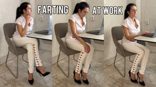 Farting in jeans at work