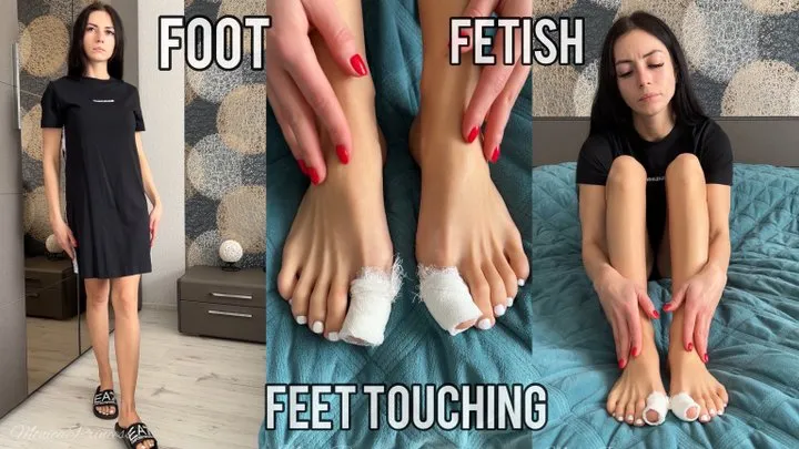 Foot fetish, feet touching