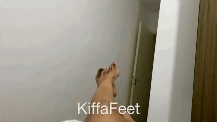 Goddess Kiffa - Foot worship cumming on pink toes - FOOT WORSHIP - FOOT DOMINATION - FOOT HUMILIATION - TOE SUCK - CUMSHOT - CUM ON FEET - POV - FOOT GAG - ANKLETS