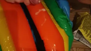 Inflatable pool - piss and cum