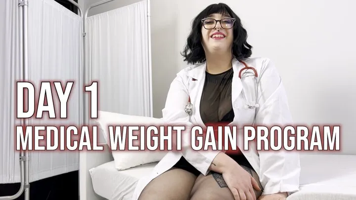 Medical Weight Gain Program Day 1 - CLOSED CAPTIONS - Sit Down With Your Doctor - Medical Feederism RolePlay POV Feedism RP Goddess Alara Glutton