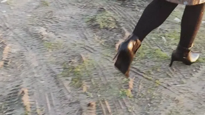 Doormat training with muddy boots