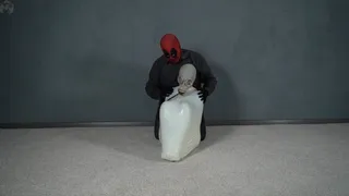 Special Agent vs Deadpool Bondage with a White Big Balloon Part 2