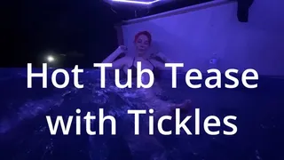 Hot Tub Tease with Bratty TicklesSoftSoles--Hot tub - strip tease - feet - toe curl - toe spread - scrunch - wrinkles - soles - nude - tits - breasts - ass- outdoors