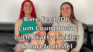 Bare Feet JOI & Cum Countdown with Bratty TicklesSoftSoles & Barefoot Mel