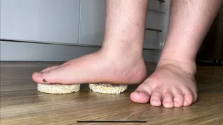 Size 14 Feet Crush Rice Cakes