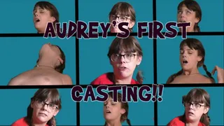 Dirty Nerdy Audrey From Texas in Her Very First Casting