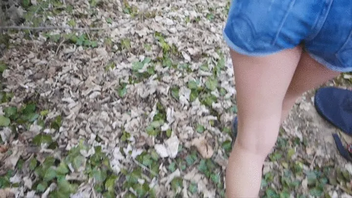 Outdoor walk with buttplug