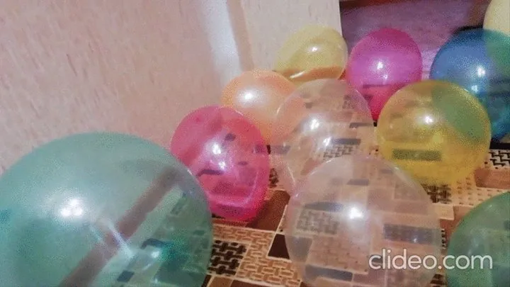 Popping balloons with your feet