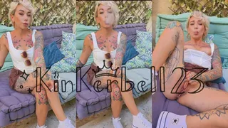 Chainsmoking, crushing and squirting outdoors - Kinkerbell23