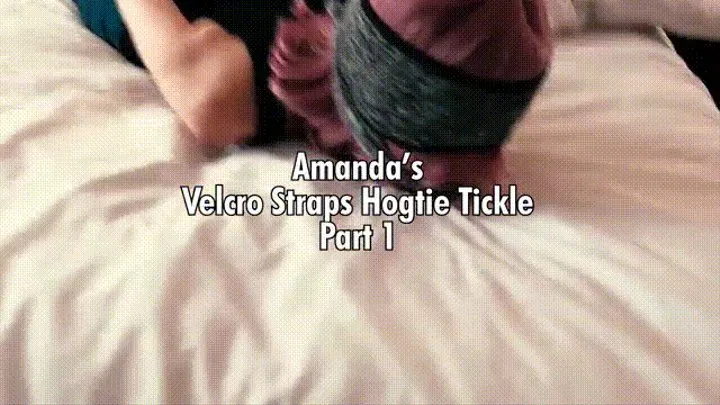 Amanda's Velcro Straps Hogtie Blindfolded and Gagged Tickling Part 1