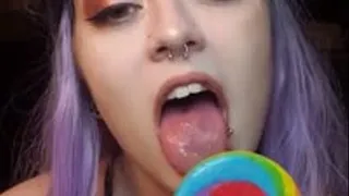 Innocent Goddess Licks Her Lollipop