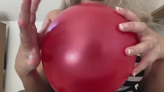 Caressing Balloon With My Hands And Boobs