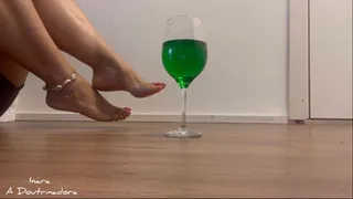 drink and rub your tongue on my soles