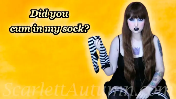 Did you cum in my sock? - WMV