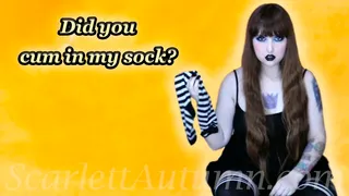 Did you cum in my sock? - WMV