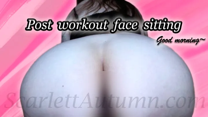 Clean my sweaty post workout Ass