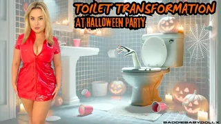 Toilet Transformation at Halloween Party