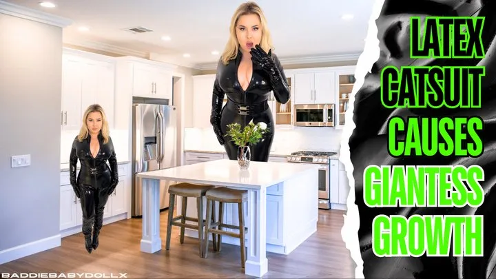 Latex Catsuit causes Giantess Growth