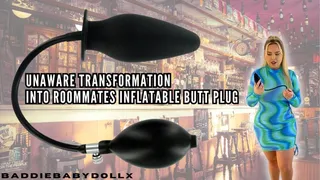 Unaware transformation into roommates Inflatable Butt Plug