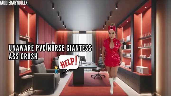 Unaware Giantess Nurse Ass Crush