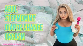 ABDL -stepmommy diaper change orgasm