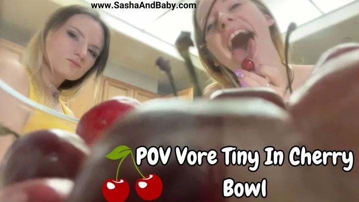 POV Vore- Tiny In Cherry Bowl