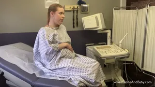 Pregnant MILF Edges and Cums at her Ultrasound Appointment