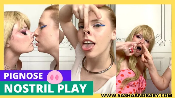 Nose Fetish - Nostril Play, Pig Nose, Nose Picking