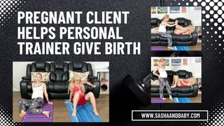 Pregnant Client Helps Personal Trainer Give Birth Fetish