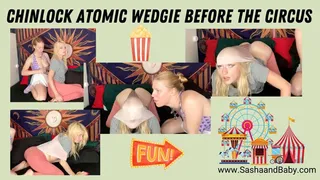 Brat Blonde Gives Chinlock Atomic Wedgies to Nerd Girl