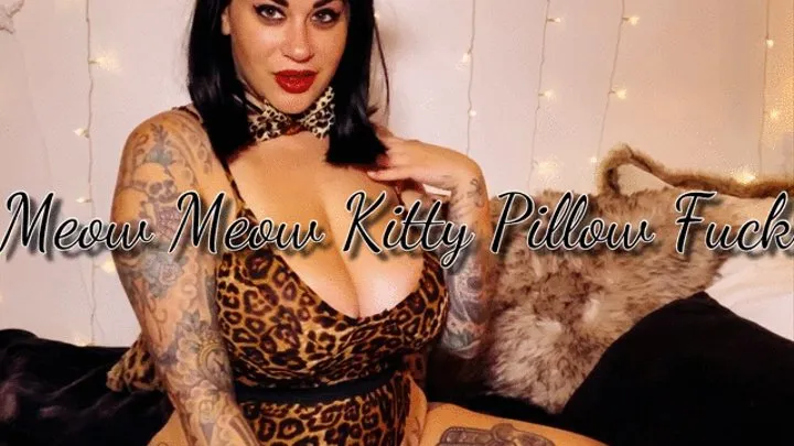 Meow Meow Kitty Pillow Fuck