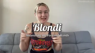 Measuring my Feet and Hands