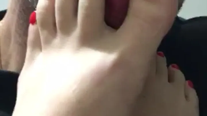 sucking red feet