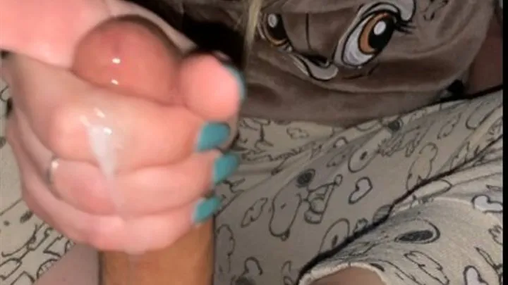 My friend footjob