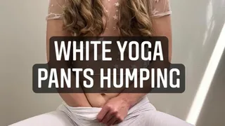 White Yoga Pants Humping