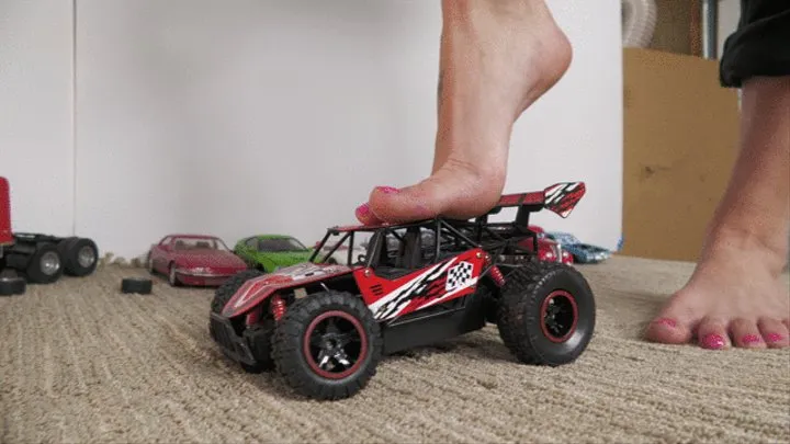 Flattening your remote control car barefoot