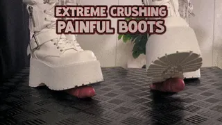 Friend's Step-sister Crushing Cock and Balls in Giant Platform Boots with Extreme Sole Tread (Slave POV Version) - TamyStarly - Trample, Shoejob, CBT, Trampling, Bootjob, Stomping