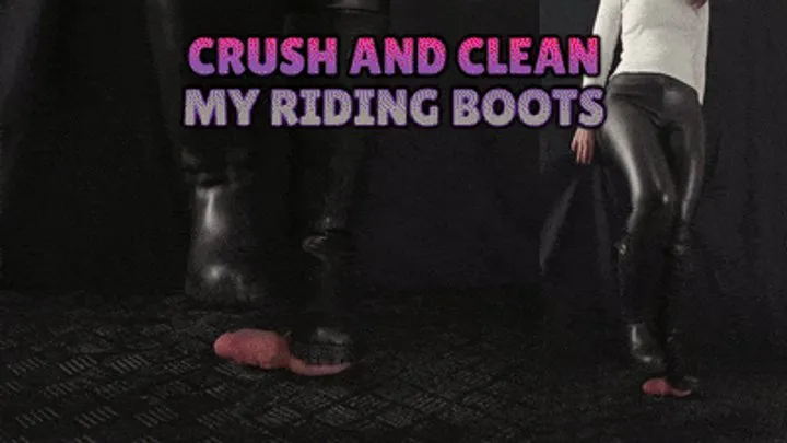 I Just Want to Crush Your Cock While Cleaning My Riding Boots (Double Close Version) - TamyStarly - Balls Trample, Shoejob, CBT, Trampling, Bootjob, Stomping