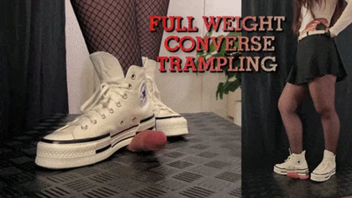 Girlfriend Full Weight Trampling in Platform Converse (Double Slave Version) - TamyStarly - Cock Balls Crush Trample, Shoejob, CBT, Bootjob, Stomping