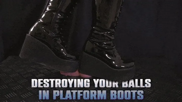 Destroying Your Cock And Balls in my Painful OnlyMaker Platform Boots (Close Version) - TamyStarly - Cock Balls Crush Trample, Shoejob, CBT, Trampling, Bootjob, Stomping