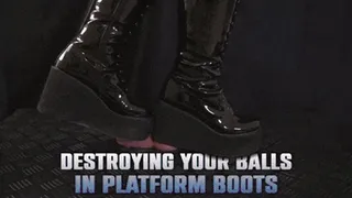 Destroying Your Cock And Balls in my Painful OnlyMaker Platform Boots (Close Version) - TamyStarly - Cock Balls Crush Trample, Shoejob, CBT, Trampling, Bootjob, Stomping