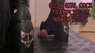 Goth Girl Trampling Your Cock and Balls in Naked Wolfe Boots (Slave POV Version) - TamyStarly - Cock Balls Crush Trample, Shoejob, CBT, Bootjob, Stomping